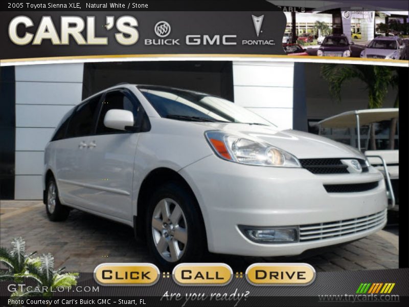 Natural White / Stone 2005 Toyota Sienna XLE