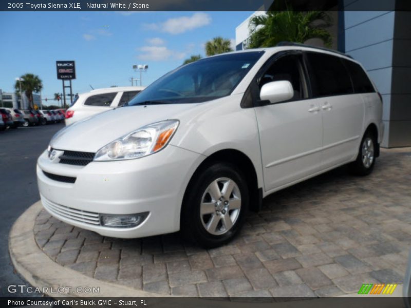 Natural White / Stone 2005 Toyota Sienna XLE