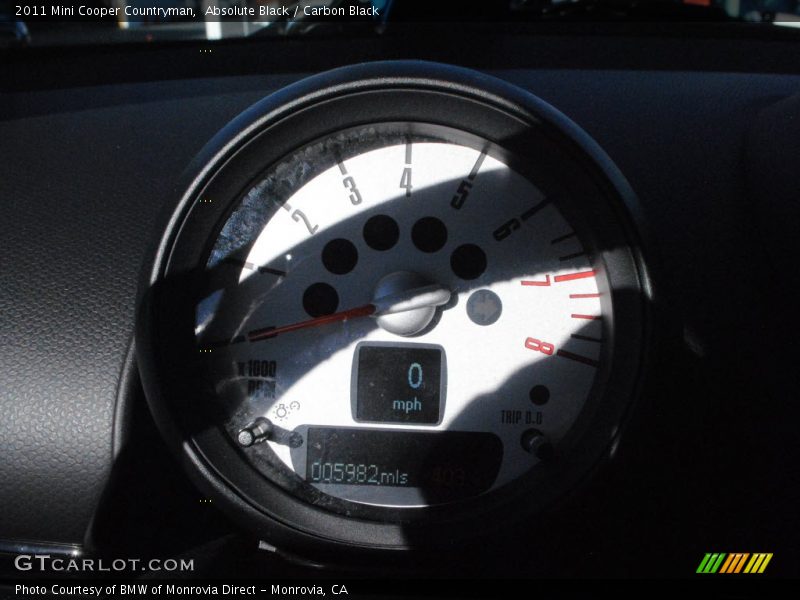 Absolute Black / Carbon Black 2011 Mini Cooper Countryman
