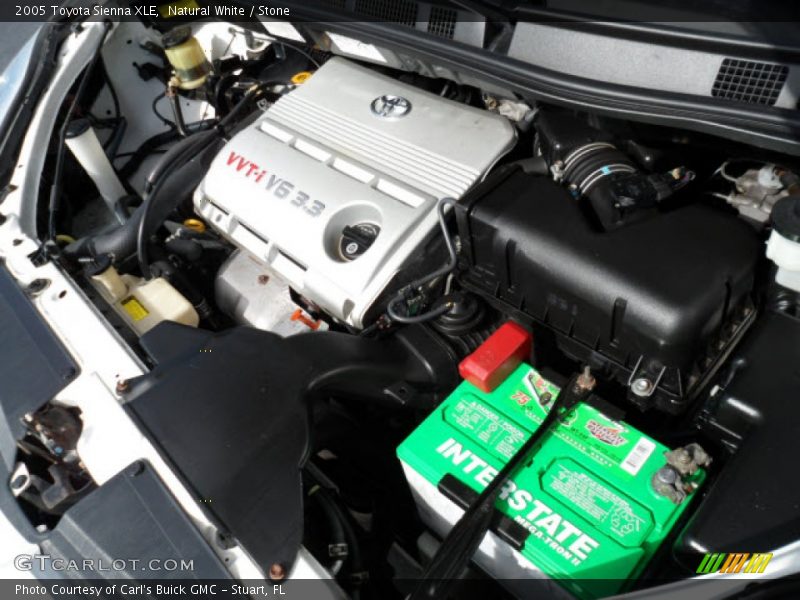 Natural White / Stone 2005 Toyota Sienna XLE