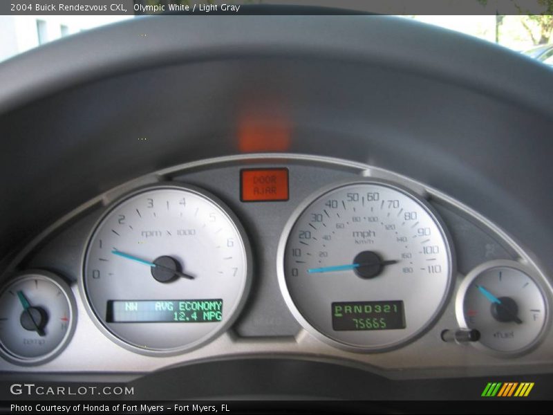 Olympic White / Light Gray 2004 Buick Rendezvous CXL