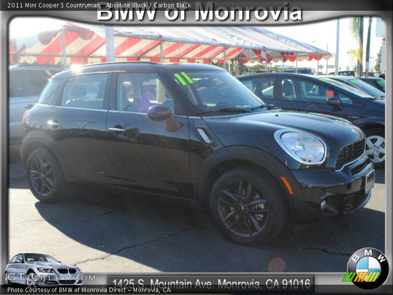 Absolute Black / Carbon Black 2011 Mini Cooper S Countryman
