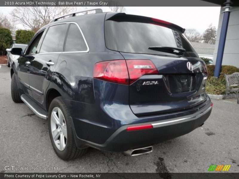 Bali Blue Pearl / Taupe Gray 2010 Acura MDX Technology