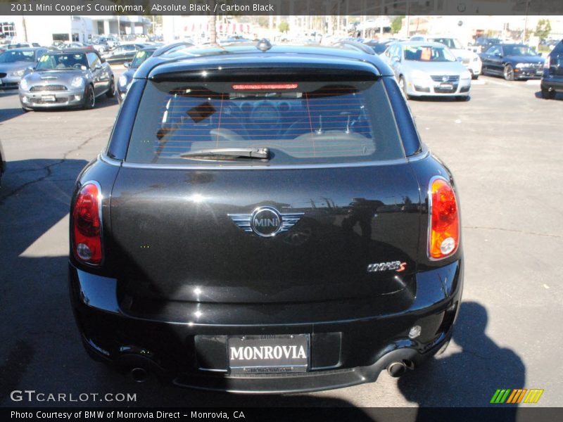 Absolute Black / Carbon Black 2011 Mini Cooper S Countryman