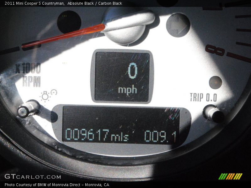 Absolute Black / Carbon Black 2011 Mini Cooper S Countryman