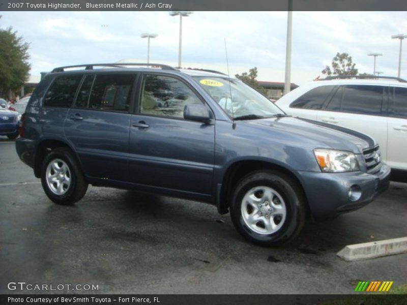 Bluestone Metallic / Ash Gray 2007 Toyota Highlander