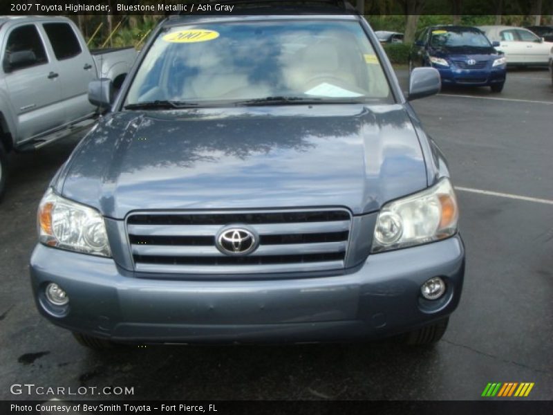 Bluestone Metallic / Ash Gray 2007 Toyota Highlander