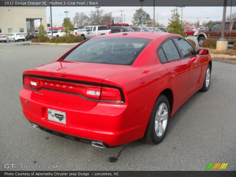 Redline 3-Coat Pearl / Black 2012 Dodge Charger SE