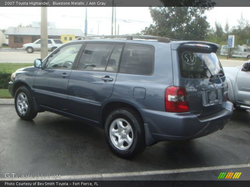 Bluestone Metallic / Ash Gray 2007 Toyota Highlander