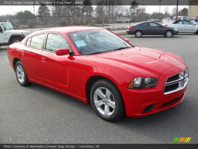 Redline 3-Coat Pearl / Black 2012 Dodge Charger SE