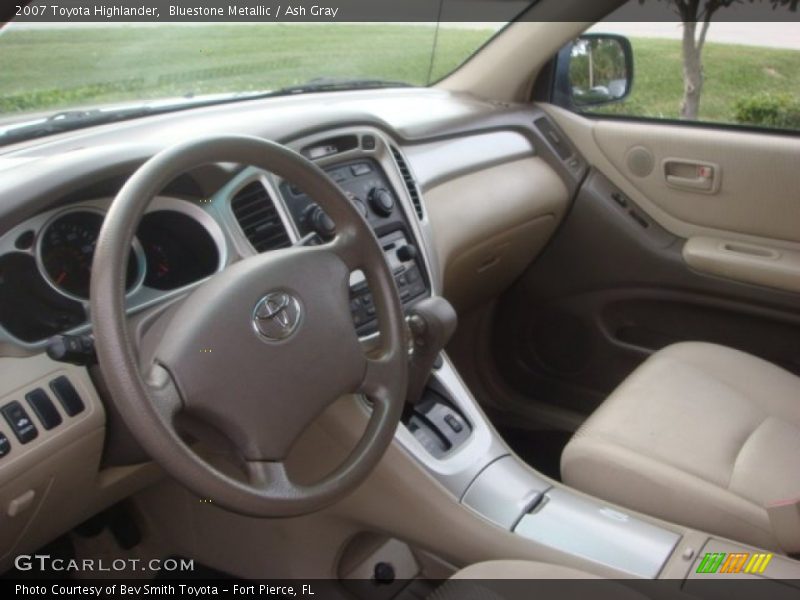 Bluestone Metallic / Ash Gray 2007 Toyota Highlander