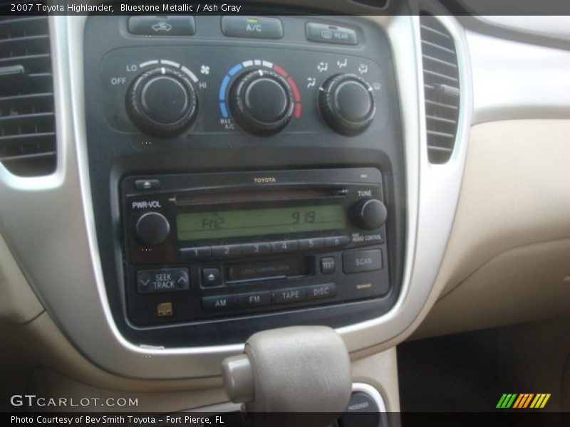 Bluestone Metallic / Ash Gray 2007 Toyota Highlander