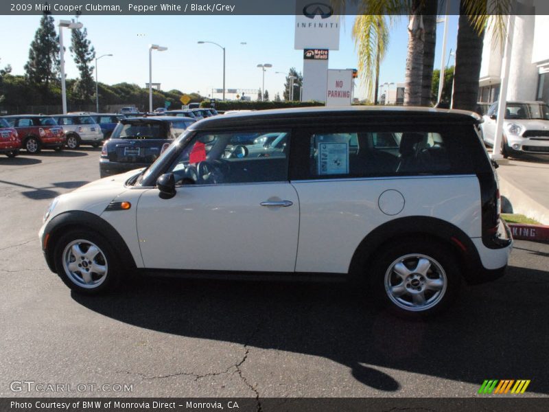 Pepper White / Black/Grey 2009 Mini Cooper Clubman
