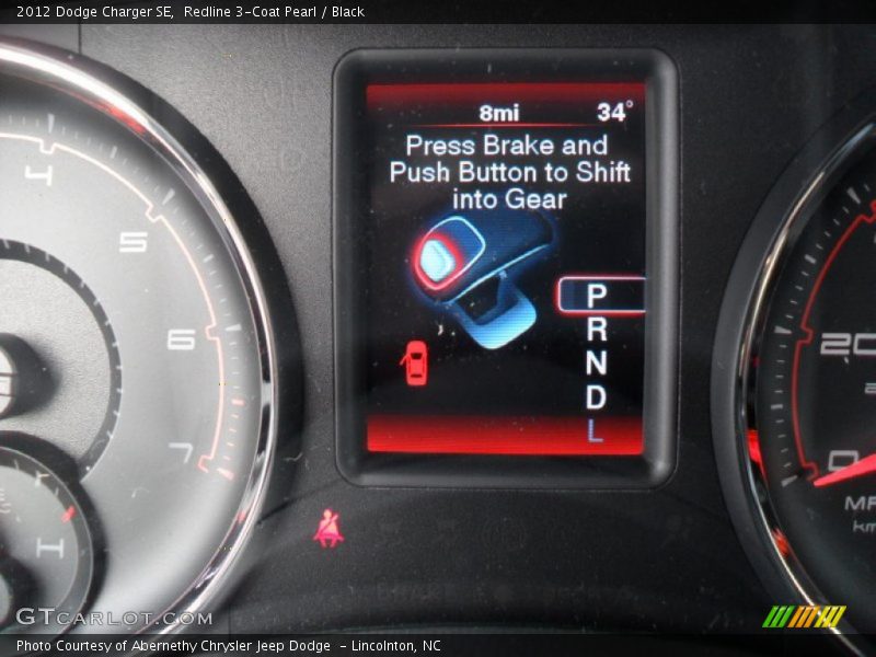 Redline 3-Coat Pearl / Black 2012 Dodge Charger SE