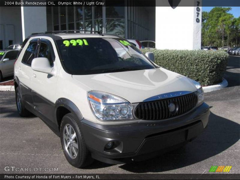 Olympic White / Light Gray 2004 Buick Rendezvous CXL