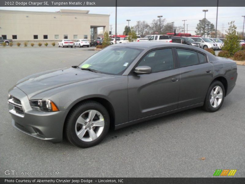 Tungsten Metallic / Black 2012 Dodge Charger SE
