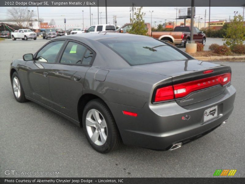 Tungsten Metallic / Black 2012 Dodge Charger SE