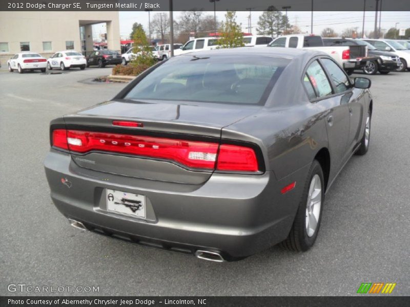 Tungsten Metallic / Black 2012 Dodge Charger SE