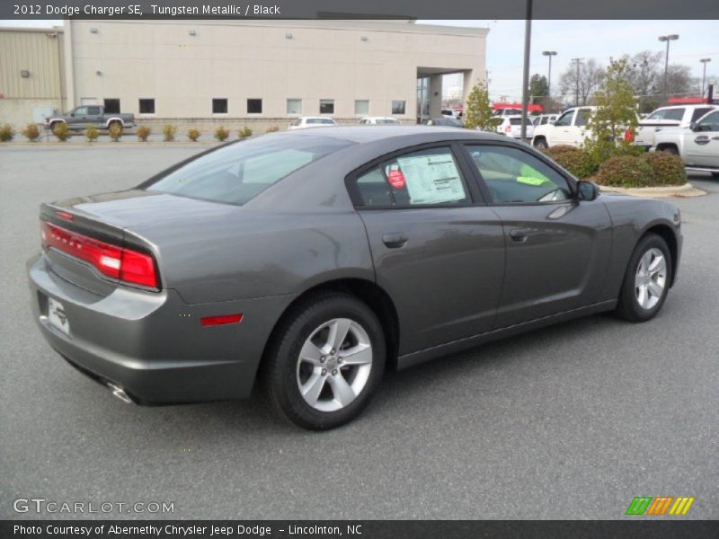 Tungsten Metallic / Black 2012 Dodge Charger SE