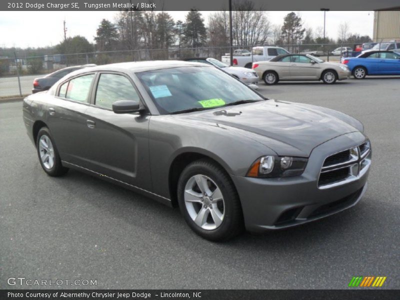 Tungsten Metallic / Black 2012 Dodge Charger SE