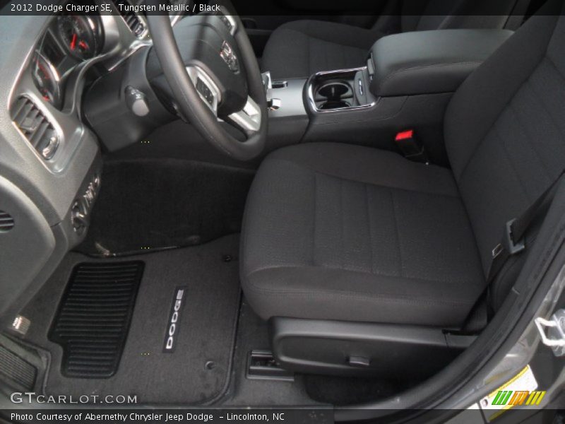 Tungsten Metallic / Black 2012 Dodge Charger SE