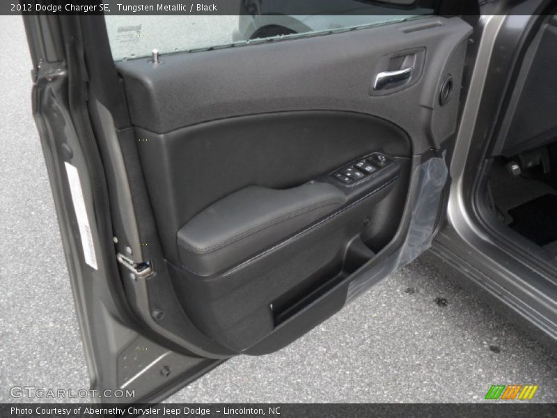 Tungsten Metallic / Black 2012 Dodge Charger SE