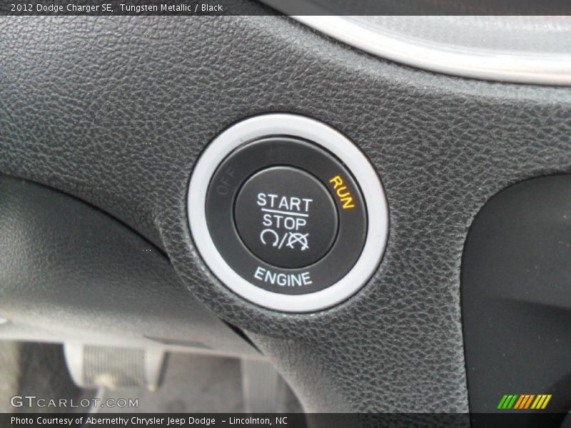 Tungsten Metallic / Black 2012 Dodge Charger SE