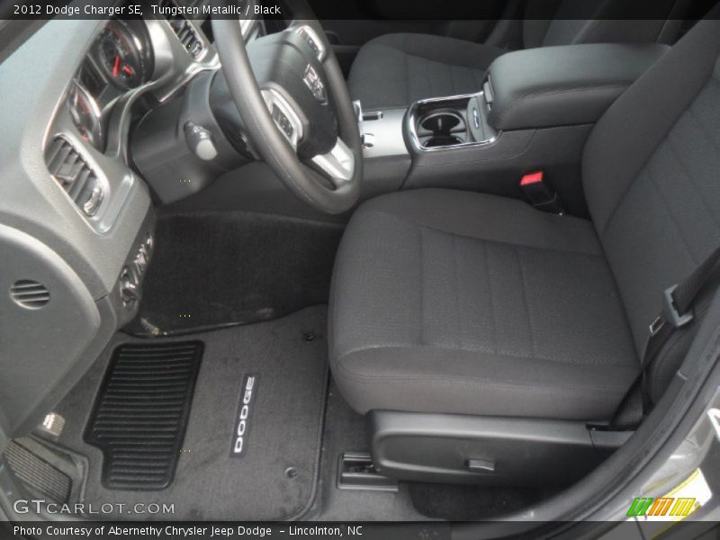 Tungsten Metallic / Black 2012 Dodge Charger SE
