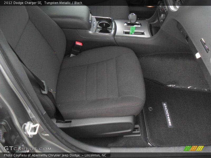 Tungsten Metallic / Black 2012 Dodge Charger SE