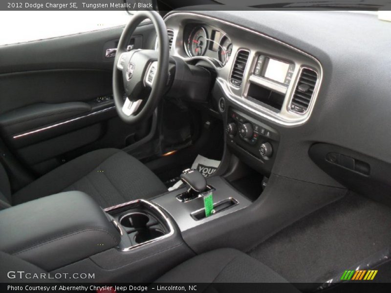 Tungsten Metallic / Black 2012 Dodge Charger SE