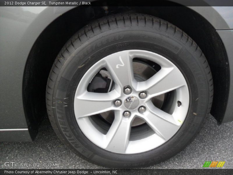 Tungsten Metallic / Black 2012 Dodge Charger SE