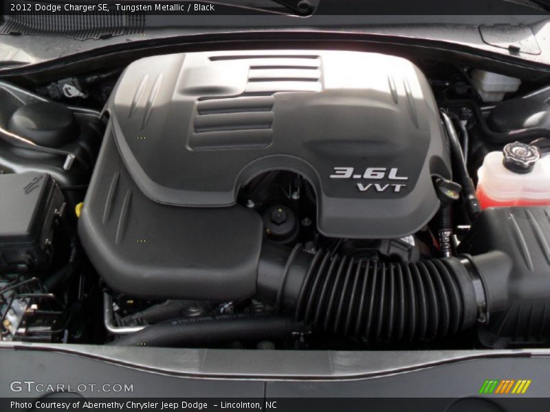 Tungsten Metallic / Black 2012 Dodge Charger SE