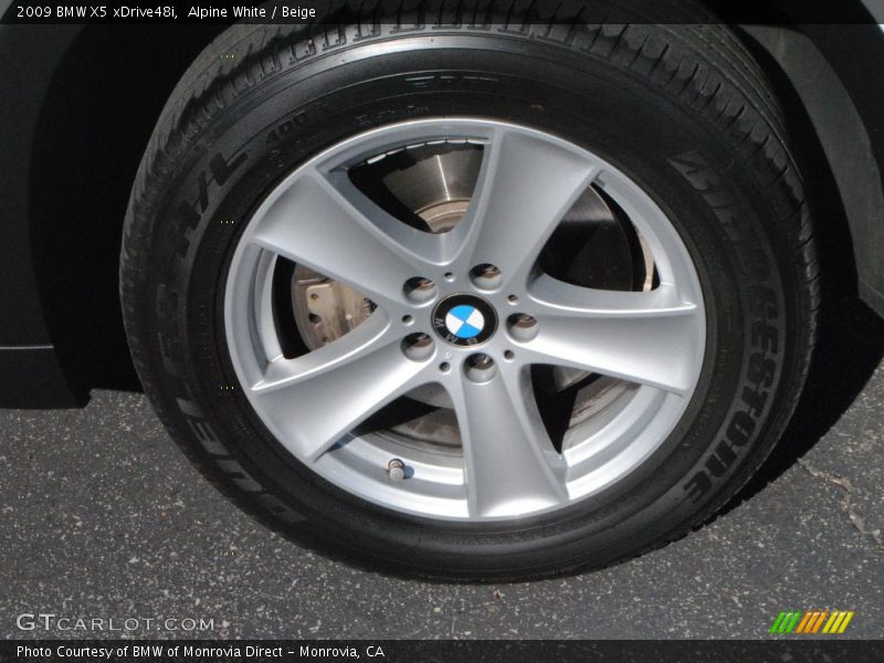 Alpine White / Beige 2009 BMW X5 xDrive48i