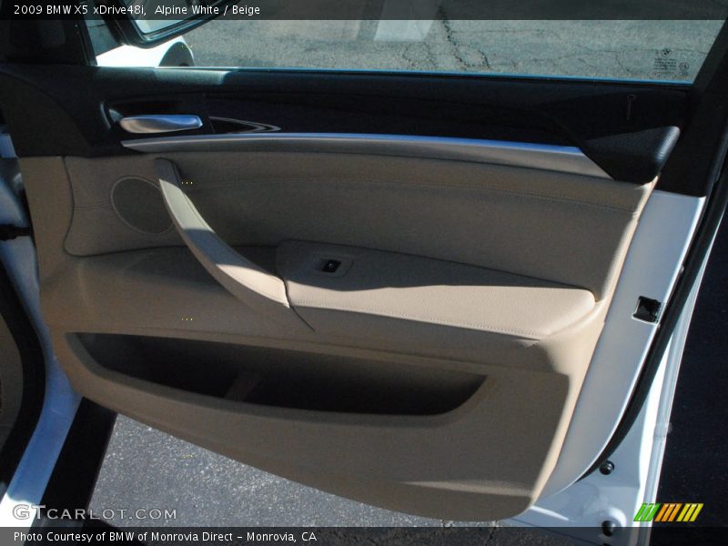Alpine White / Beige 2009 BMW X5 xDrive48i