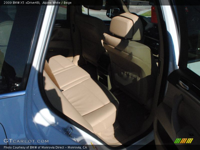Alpine White / Beige 2009 BMW X5 xDrive48i