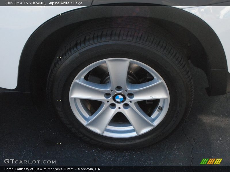 Alpine White / Beige 2009 BMW X5 xDrive48i