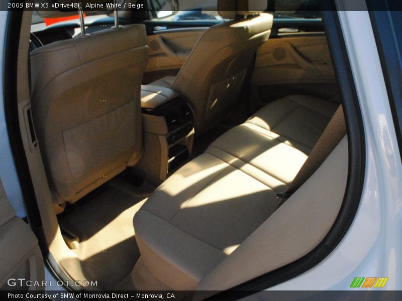 Alpine White / Beige 2009 BMW X5 xDrive48i