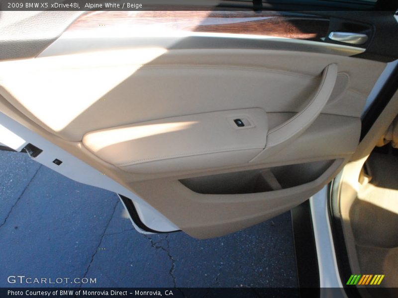 Alpine White / Beige 2009 BMW X5 xDrive48i