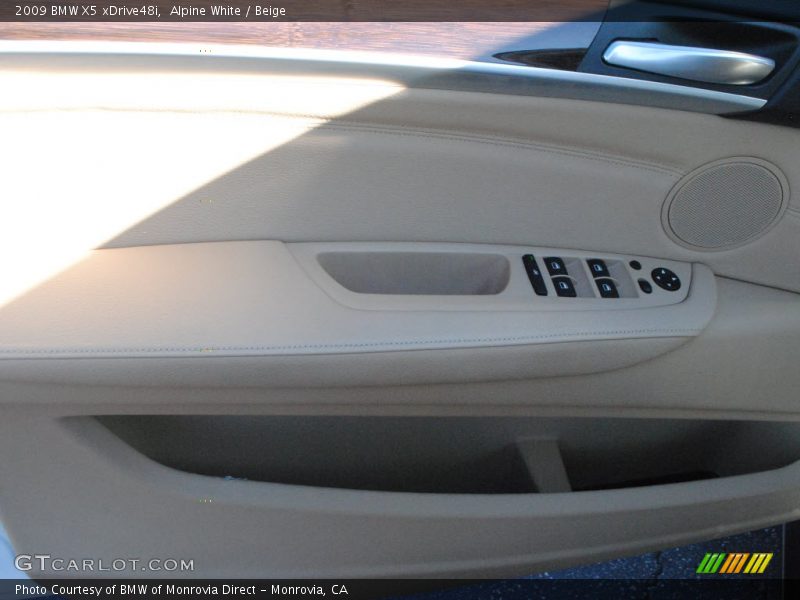 Alpine White / Beige 2009 BMW X5 xDrive48i