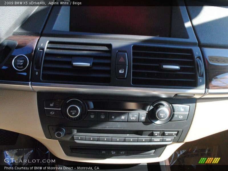 Alpine White / Beige 2009 BMW X5 xDrive48i