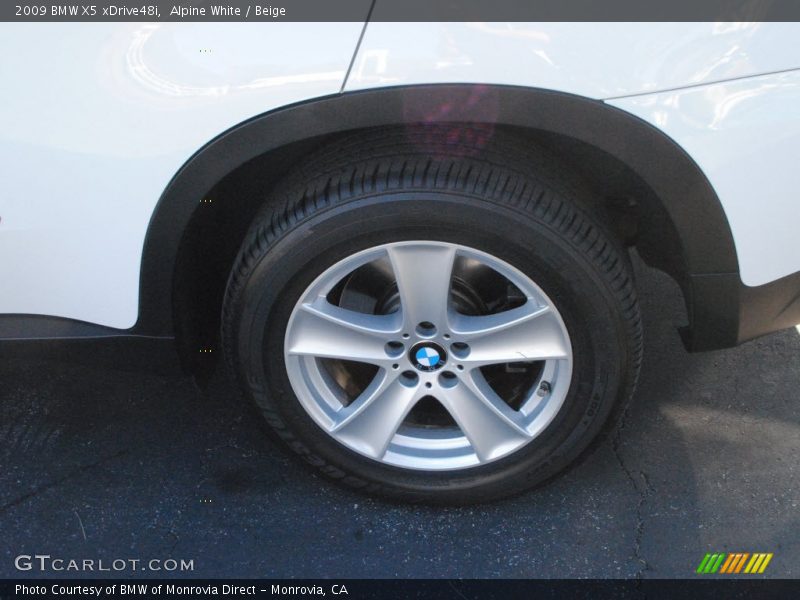 Alpine White / Beige 2009 BMW X5 xDrive48i