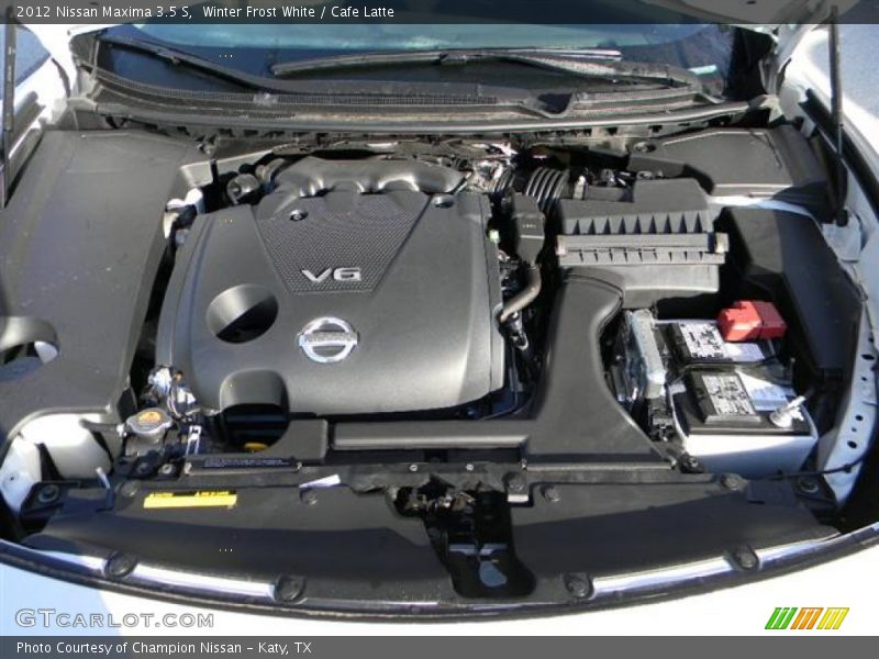 Winter Frost White / Cafe Latte 2012 Nissan Maxima 3.5 S