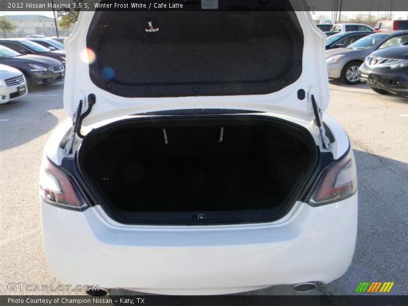 Winter Frost White / Cafe Latte 2012 Nissan Maxima 3.5 S