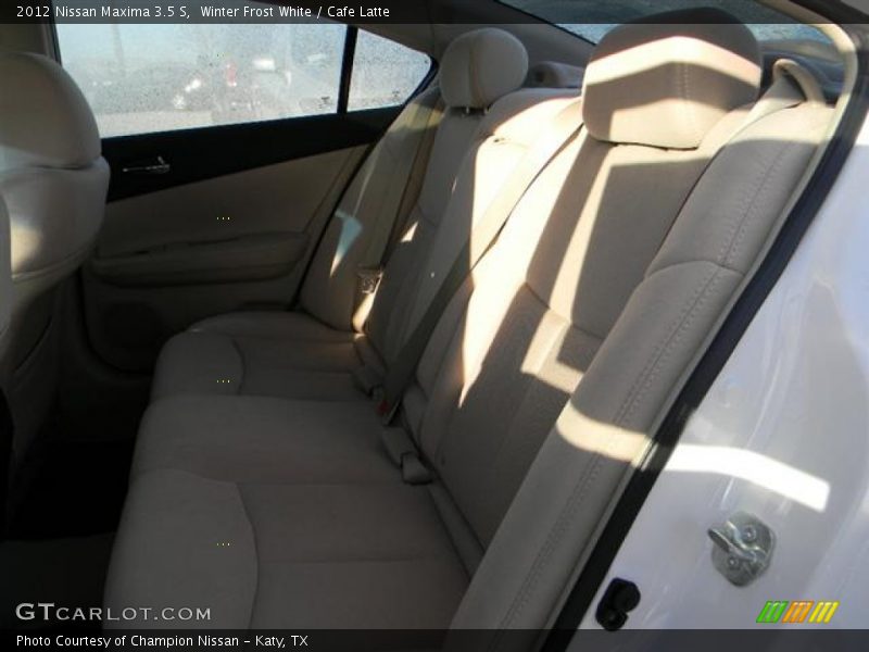 Winter Frost White / Cafe Latte 2012 Nissan Maxima 3.5 S