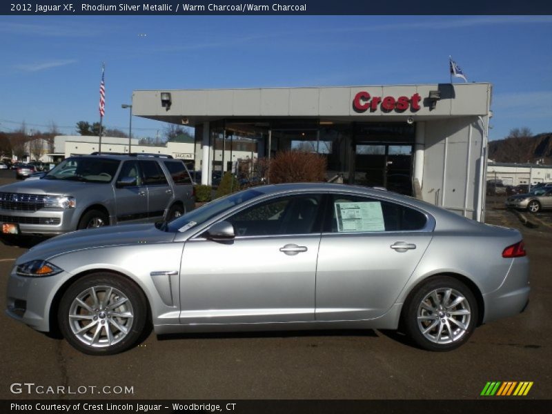 Rhodium Silver Metallic / Warm Charcoal/Warm Charcoal 2012 Jaguar XF