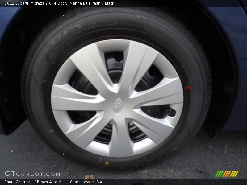 Marine Blue Pearl / Black 2012 Subaru Impreza 2.0i 4 Door