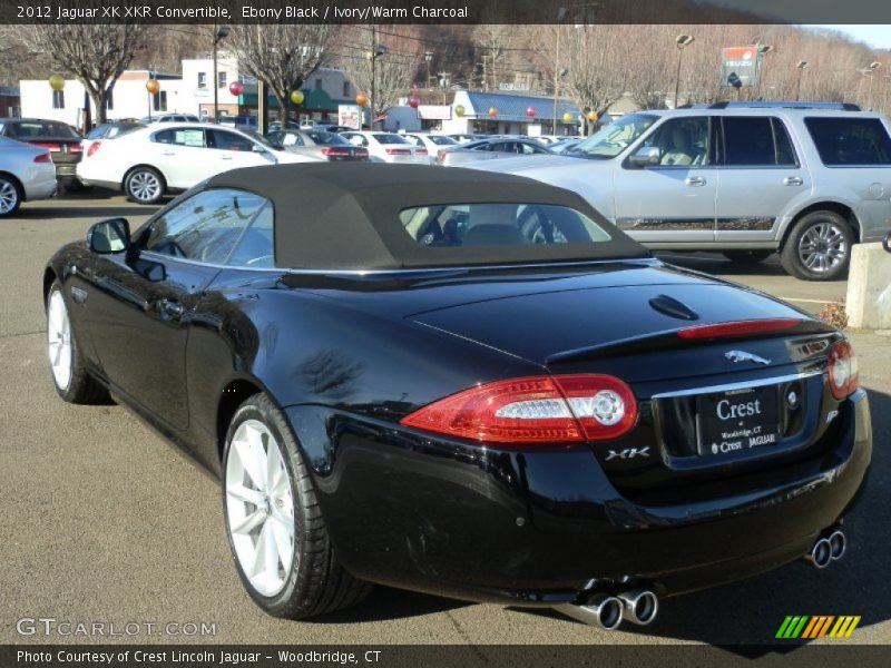 Ebony Black / Ivory/Warm Charcoal 2012 Jaguar XK XKR Convertible