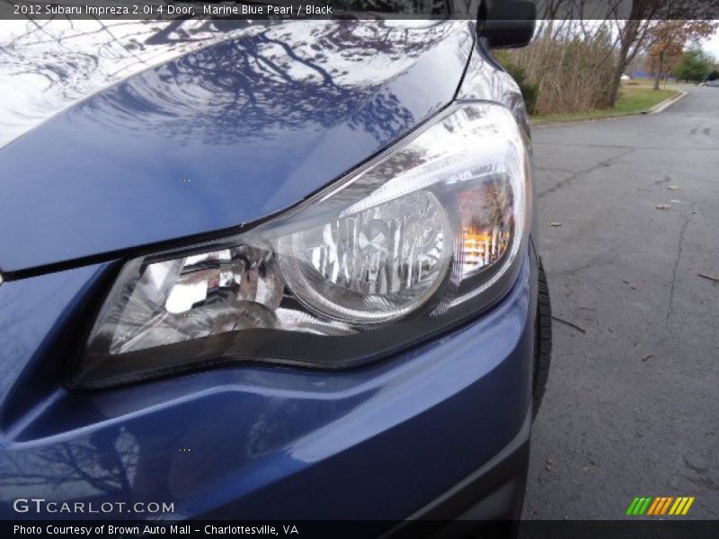 Marine Blue Pearl / Black 2012 Subaru Impreza 2.0i 4 Door