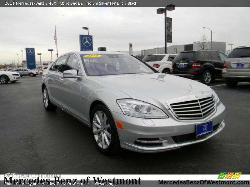 Iridium Silver Metallic / Black 2011 Mercedes-Benz S 400 Hybrid Sedan