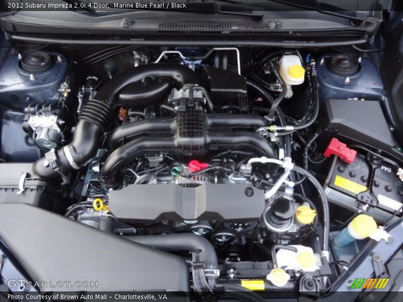 Marine Blue Pearl / Black 2012 Subaru Impreza 2.0i 4 Door